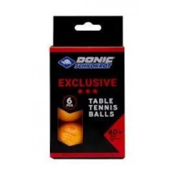 М'ячі Donic Exclusive (Advantgarde) 3* 40+ 6шт,помаранчевий, код: 4000885580389