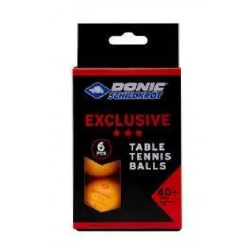 М'ячі Donic Exclusive (Advantgarde) 3* 40+ 6шт,помаранчевий, код: 4000885580389