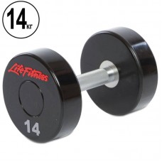 Гантель цілісна професійна Life Fitness 1х14 кг, код: SC-80081-14 Гантель цілісна професійна Life Fitness 1х14 кг, код: SC-80081-14