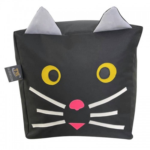 Безкаркасний пуфік Tia-Sport Коте, оксфорд, 400х400 мм, чорний, код: sm-0011-1