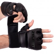 Рукавички для змішаних єдиноборств MMA Zelart S, чорний, код: BO-5699_SBK
