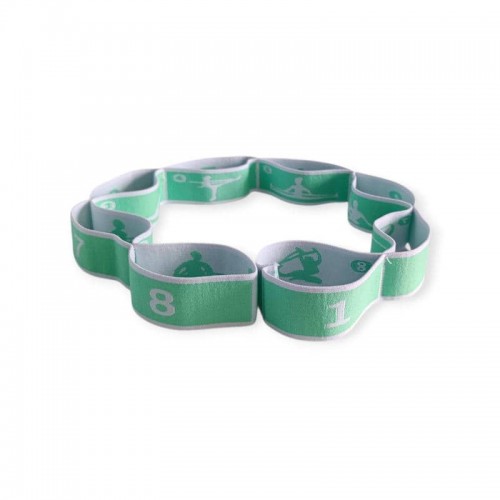 Еластичний стрічковий еспандер сегментований SNS WX-RT2-light green із 8 петлями, світло-зелений, код: 13800-SNS