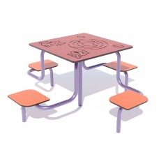 Столик Miros “Павук” 1450х1450х620 мм, код: DIO211.3HDPE Столик Miros “Павук” 1450х1450х620 мм, код: DIO211.3HDPE