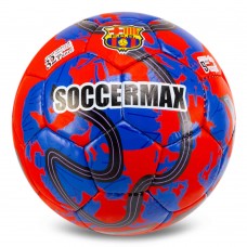 М"яч футбольний SoccerMax Barcelona №5 PU, червоний-синій, код: FB-0047-814