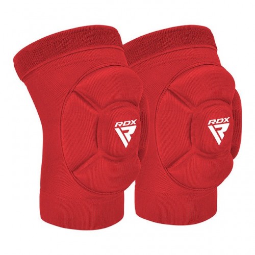 Наколінники спортивні RDX Hosiery Knee Foam K5 M (пара), червоний-білий, код: HYP-K5RW-M