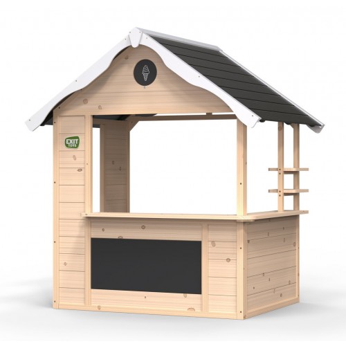 Дерев'яний ігровий будиночок з кіпарису Exit Hika 1400x1110x1550 мм, бежевий, код:  50.50.00.00