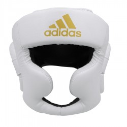 Шолом боксерський Adidas Speed Super Training Extra Protect XL, біло-золотий, код: 15570-859