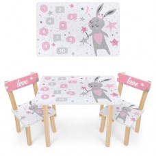 Столик дитячий Bambi з 2-ма стільцями, код: 501-114-MP