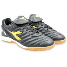 Взуття для футзалу чоловіча Diadora розмір 40 (27см), чорний-жовтий, код: OB-9609-BKY_40