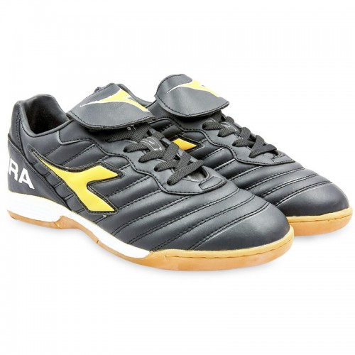 Взуття для футзалу чоловіча Diadora розмір 40 (27см), чорний-жовтий, код: OB-9609-BKY_40