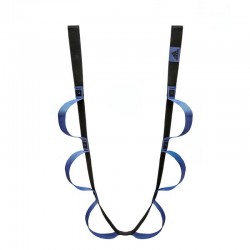 Пояс для розтяжки Adidas ADTB-10608BL, чорний-синій, код: 885652018906-IN