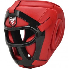 Боксерський шолом тренувальний RDX Guard Red M, код: 402995_M-RX