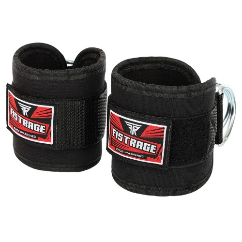 Манжет (ремінь) для силової тяги на гомілку і зап"ястя Fistrage 2шт, чорний, код: VL-7729 Манжет (ремінь) для силової тяги на гомілку і зап"ястя Fistrage 2шт, чорний, код: VL-7729