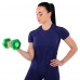 Гантель для фітнесу з TPU покриттям Zelart Jelly Urethane Coated Dumbbells 1х4,5кг, салатовий, код: TA-2946-10LB-S52