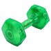 Гантель для фітнесу з TPU покриттям Zelart Jelly Urethane Coated Dumbbells 1х4,5кг, салатовий, код: TA-2946-10LB-S52