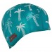 Шапочка для плавання силіконова для дорослих MadWave Palm Tree зелений, код: M055330