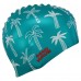 Шапочка для плавання силіконова для дорослих MadWave Palm Tree зелений, код: M055330