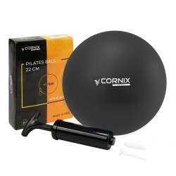 М"яч для пілатесу, йоги, реабілітації Cornix MiniGYMball 22 см, чорний, код: XR-0371