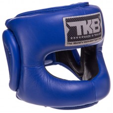 Шолом боксерський з бампером шкіряним Top King Pro Training M синій, код: TKHGPT-OC_MBL-S52