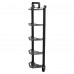 Стійка горизонтальна для бамперних дисків пересувна Mdbuddy Bumper Plate Rack 1300x300x260мм, чорний, код: TA-1691