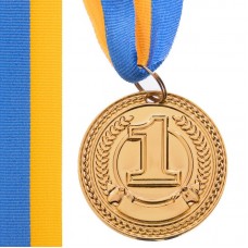 Медаль спортивна зі стрічкою PlayGame Celebrity золота, код: C-6406_G