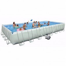 Прямокутний каркасний басейн Intex Ultra Frame Rectangular Pool 9750x4880x1320 мм, код: 26378-IB