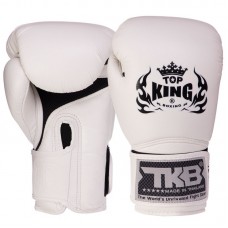 Рукавички боксерські Top King Super Air шкіряні 8 унцій, белый, код: TKBGSA_8W-S52