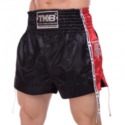Шорти для тайського боксу та кікбоксингу Top King M, чорний-червоний, код: TKTBS-202_MBKR