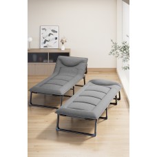 Розкладне ліжко шезлонг WCG + матрац, 1900х700х300 мм, код: FB-S14-IF