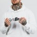 Толстовка чоловіча GymBeam PRO Hoodie White M, білий, код: 111923-GB