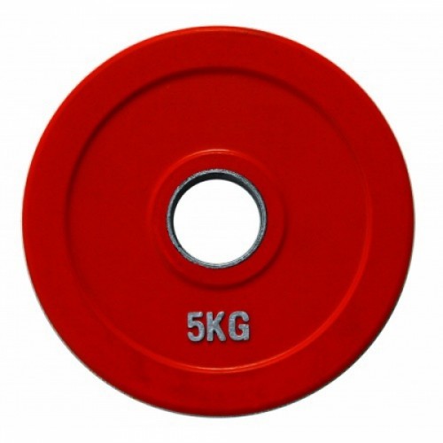 Диск олімпійський гумовий кольоровий Fitnessport RCP19-5 кг, код: 10054-AX