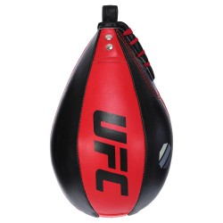 Груша пневматична підвісна UFC 22см 9х6", чорний-червоний, код: UHK-69751-S52