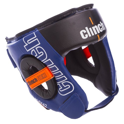 Шолом боксерський з повним захистом Clinch PU S синій, код: C142_SBL-S52