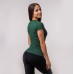 Футболка жіноча спортивна GymBeam Clothing Basic XS, зелений, код: 2179117-GB