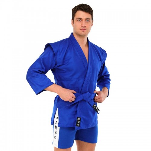 Кімоно для самбо Hard Touch, розмір 0 (зріст 130 см), синій, код: CO-4676_0BL