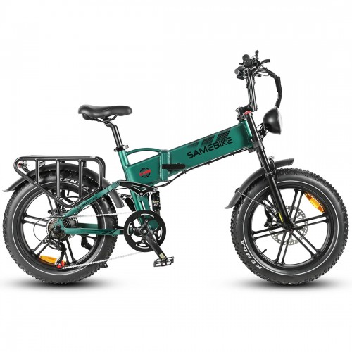 Електровелосипед Samebike RS-A02 (1200 Вт, 17 А*год, 48 В), колеса 20", з ручкою газу, зелений, код: RS-A02-green