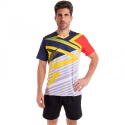 Форма для великого тенісу чоловіча Lingo XL, зріст 170-175, темно-синій-жовтий, код: LD-1840A_XLDBLY
