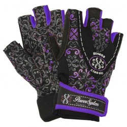 Рукавички для фітнесу жіночий Power System Classy M, фіолетовий, код: PS_2910_M_Black/Purple