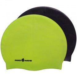 Шапочка для плавання двостороння MadWave Reverse Champion салатовий-чорний, код: M055001_LGBK-S52