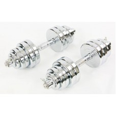 Гантелі розбірні хромовані BioGym 2х17,5 кг, код: TA-8045-35 Гантелі розбірні хромовані BioGym 2х17,5 кг, код: TA-8045-35
