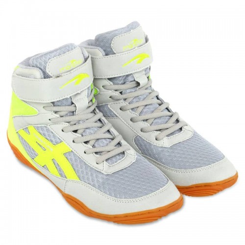 Борцівки Wrestling Maraton розмір 41, сірий-лимонний, код: W-2005-4_41GRY Борцівки Wrestling Maraton розмір 41, сірий-лимонний, код: W-2005-4_41GRY