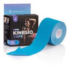 Кінезіологічний тейп 4yourhealth Kinesio Tape 5000x50мм, блакитний, код: 4YH_Tape_Blue