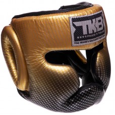 Шолом боксерський з повним захистом шкіряна Top King  Super Star S золотий, код: TKHGSS-01_SY-S52