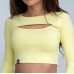 Спортивний топ GymBeam Clothing Advanced Lemon M, лимонний, код: 218423-GB