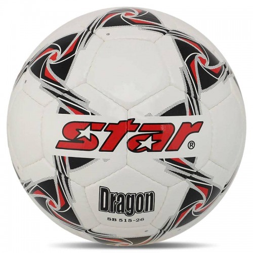 М"яч футбольний Star Dragon №5 PU, білий-чорний-червоний, код: SB515_WBKR