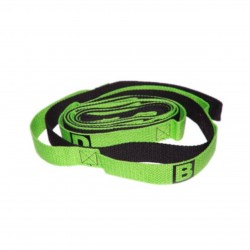 Ремінь для йоги SNS YJ-ABCD 240 см з петлями для хвату, зелений, код: 12384-SNS Ремінь для йоги SNS YJ-ABCD 240 см з петлями для хвату, зелений, код: 12384-SNS