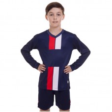 Форма футбольна дитяча PlayGame з довгим рукавом, розмір 24, ріст 120 см, синій, код: CO-2001B-1_24BL-S52