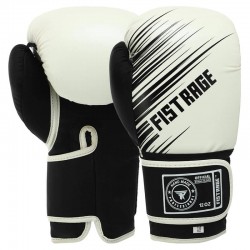 Боксерські рукавиці Fistrage 14 унцій, білий-чорний, код: VL-9734_14WBK