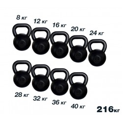 Набір чавунних гирь RN Sport 216 кг, код: Gir216