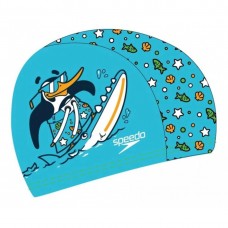 Шапка для плавання дитячий Speedo Printed Polyester Cap Iu синій-зелений, код: 5059937304724